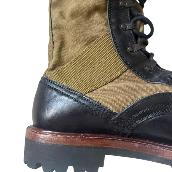 Belstaff Trooper Lace Up Leather/Canvas Boot Man Black Size 10 main image 14